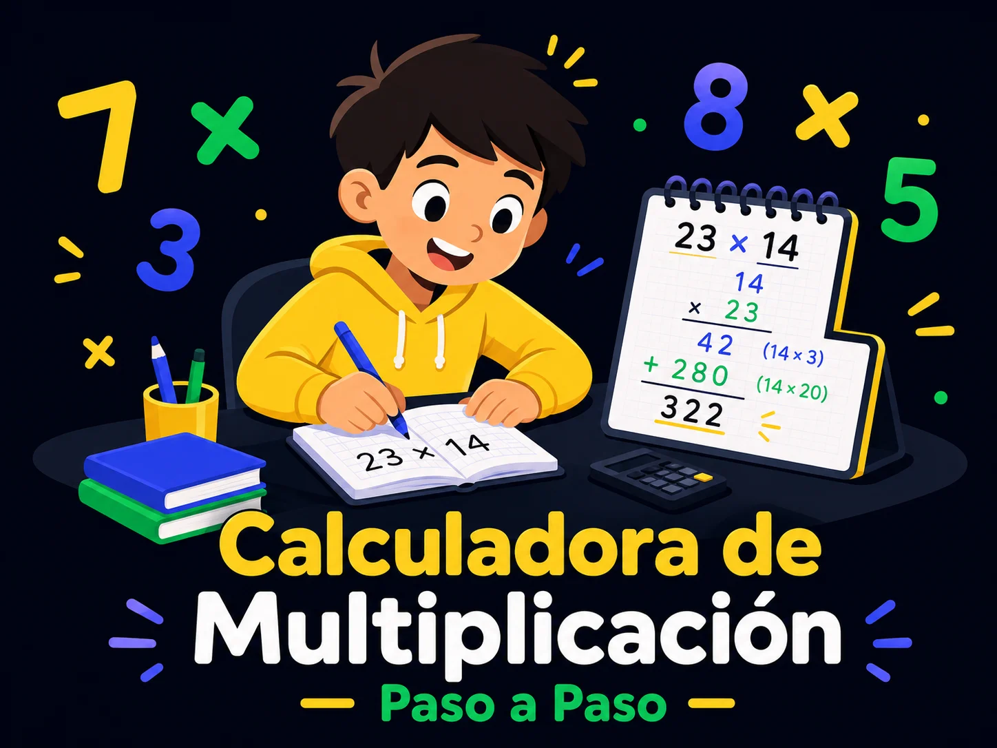 Calculadora de Multiplicación Paso a Paso — ejemplo de uso
