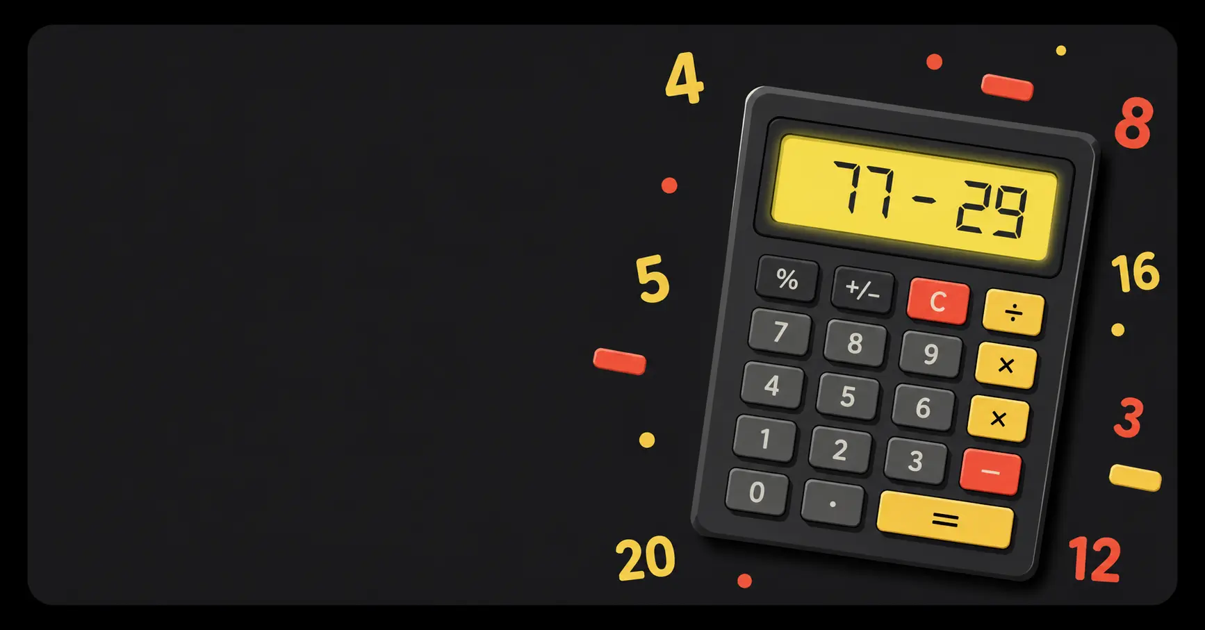 Calculadora de Restas — ejemplo de uso