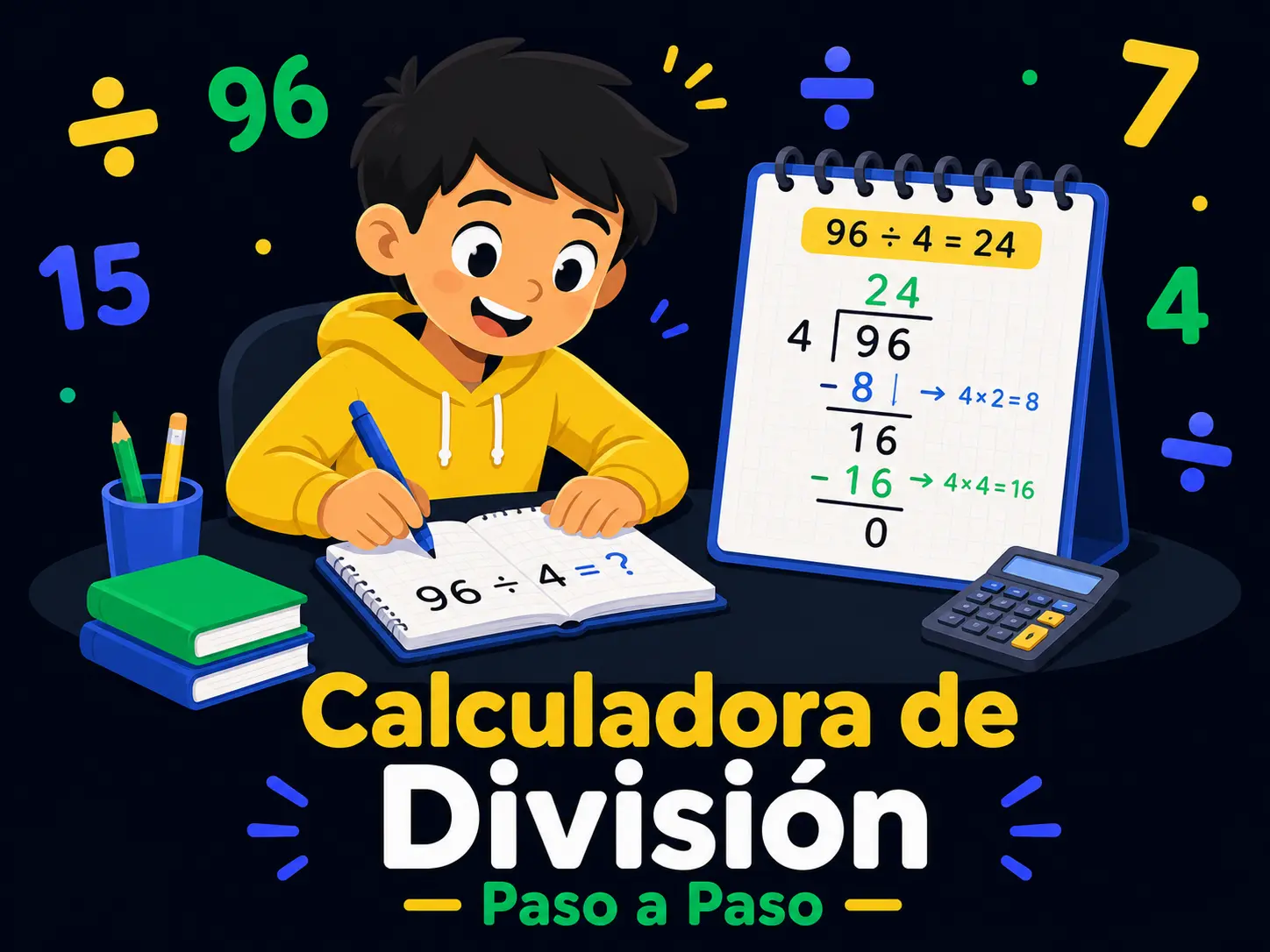 Calculadora de División Paso a Paso — ejemplo de uso